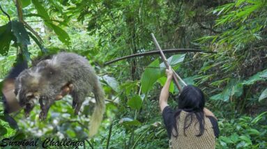 3 YEARS SURVIVAL CHALLENGE - JUNGLE MAN eats everything he finds #3