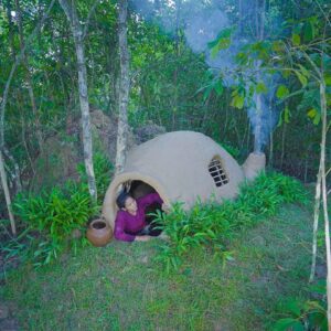 Girl Build The Most Creative Underground House