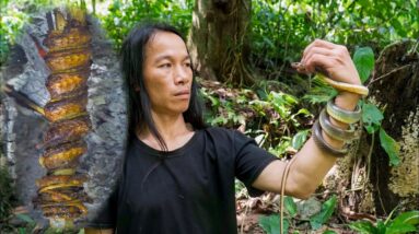 Primitive Technology - JUNGLE MAN and the delicious grilled snake