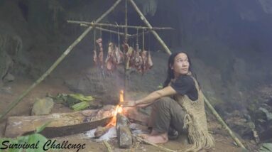 Primitive Skills - JUNGLE MAN does everything to survive in the jungle