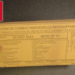 2020 French Individual Combat Ration - Menu 11