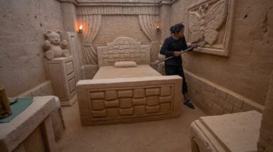 Building The Most Complete and Warm Survival Shelter Bushcraft by Ancient Skills