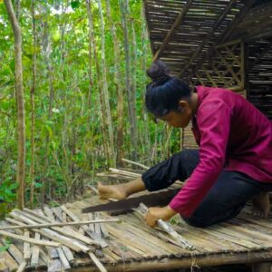How to Build The Most Beautiful Bamboo House by Ancient skills