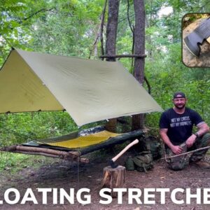 Solo Overnight Building a Floating Stretcher Using Thin Twine and Buffalo Mac and Cheese