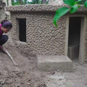 Girl Live Off Grid Build The Most Beautiful underground Dugout
