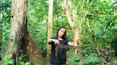 Solo Survival - No Fire, No Food, No Water, Fighting The Harsh Weather, facing Survival #7