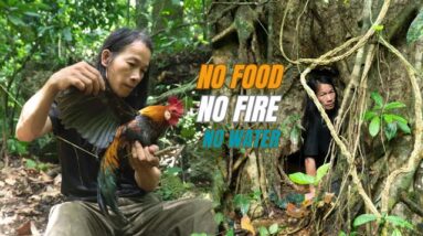 Solo Survival - No Fire, No Food, No Water, Fighting The Harsh Weather, facing Survival #19