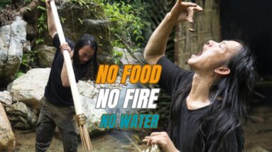 Solo Survival - No Fire, No Food, No Water, Fighting The Harsh Weather, facing Survival #21