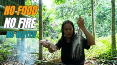 Solo Survival - No Fire, No Food, No Water, Fighting The Harsh Weather, facing Survival #26