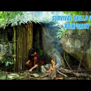 Survival Skills In The Rainforest (No Food, No Water, No Shelter) Survival Challenge #5