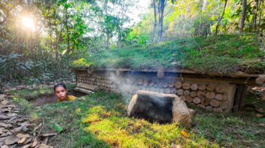 Girl Living Off Grid, Built The Most Secret Underground Home To Live in the Jungle
