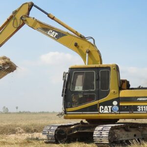 Caterpillar 311B Excavator Loading Mercedes | Land Trucks, Rice Field
