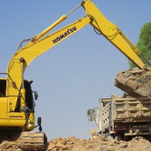 Komatsu PC130 Excavator | Land Trucks | Canal Repairing