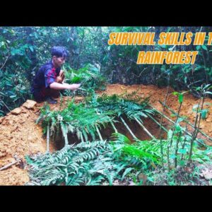 Survival Skills In The Rainforest (No Food, No Water, No Shelter) Survival Challenge #10