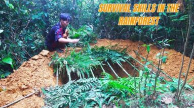 Survival Skills In The Rainforest (No Food, No Water, No Shelter) Survival Challenge #10