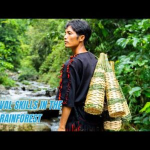 Survival Skills In The Rainforest No Food, No Water, No Shelter Survival Challenge #12