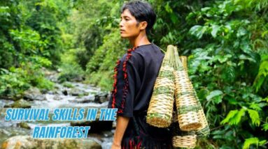 Survival Skills In The Rainforest No Food, No Water, No Shelter Survival Challenge #12