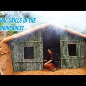 Survival Skills In The Rainforest No Food, No Water, No Shelter Survival Challenge #13