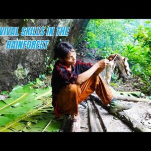 Survival Skills In The Rainforest No Food, No Water, No Shelter Survival Challenge #14