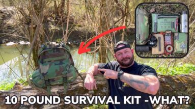 Solo Overnight Building an Emergency Survival Kit Under 10 Pounds, This Will Save Your Life.