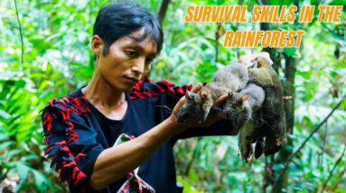 Survival Skills In The Rainforest No Food, No Water, No Shelter Survival Challenge #18