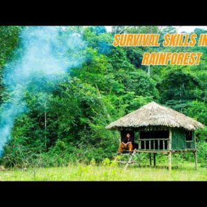 Survival Skills In The Rainforest No Food, No Water, No Shelter Survival Challenge #21