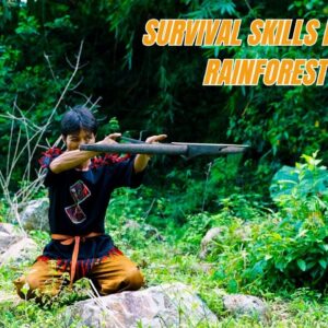 Survival Skills In The Rainforest No Food, No Water, No Shelter Survival Challenge #25