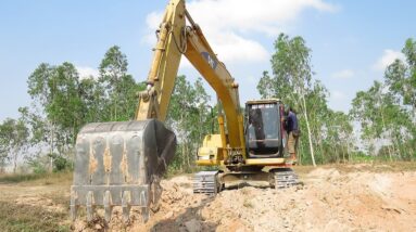 Power Tools - Caterpillar 312B Excavator Loading Mercedes And MAN Trucks