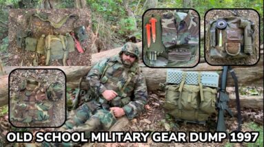 Solo Overnight Partying Like It's 1997 with Old School Military Gear Part 1