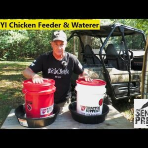 Easy DYI Chicken Feeder & Waterer