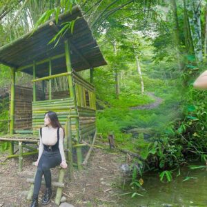 Full-video: 10 Days Building Cabin in the Bamboo Forest - Alone Determined from Start to Finish