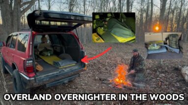 Solo Overland Overnighter in the Woods with My 3rd Gen 4runner