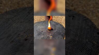 🔥How long will a ranger band burn? Awesome wet weather tinder!