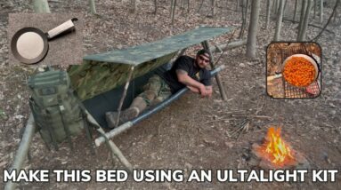 Solo Overnight Building a Raised Bed Using a Simple Ultralight Kit