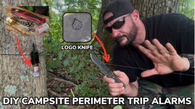 DIY Campsite Perimeter Trip Alarms and New Corporals Corner Logo Knife