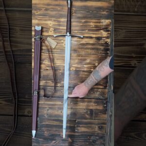 Excalibur Medieval Sword 46" Hand Forged Spring Steel by Fidestisan