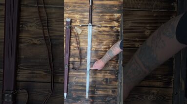 Excalibur Medieval Sword 46" Hand Forged Spring Steel by Fidestisan