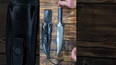 Survival Hunting Knife with Sheath, Handmade 15-inch Full Tang D2 Fixed Blade Tactical Bowie Knife