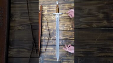 Custom Damascus Steel Sword - Dagger/Legendary Hunting Sword