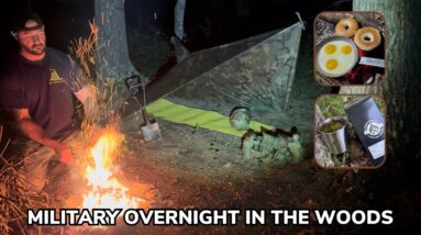 Solo Military Overnight in the Woods with Channel Updates