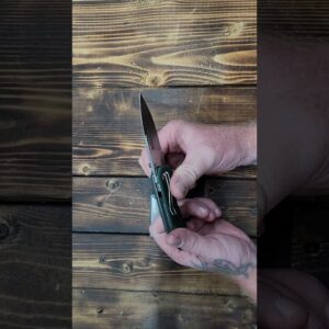 Razor-Knife FLISSA Folding Utility Knife, 3-in-1 EDC Knife G10 Handle, Belt Clip 16 Blades