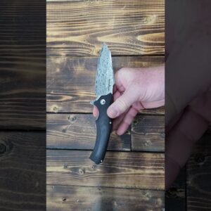 TACTICAL GEARZ Damascus Steel Pocket Knife, G10 Handle, 67 Multi Layered Damascus Steel Blade & VG10