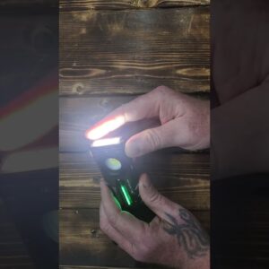 Rechargeable Magnetic EDC Flashlight 2000 Lumens with RGB and UV Lighting