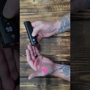 EDC Flashlight, 1200LM 9 Modes, Magnetic, Laser, Power Bank & Cigarette Lighter, IP67 Waterproof