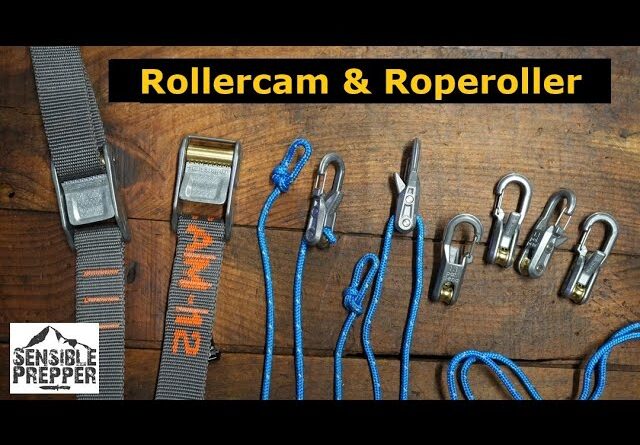 Rollercam & Rope Roller: Simple Strap and Paracord Tensioners