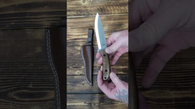 Bushcraft Knife - 9-Inch Scandi EDC Knife, S30V Steel And Walnut Wood Handle Full Tang Fixed Blade