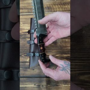 Voyager Vanguard: HANDMADE DAMASCUS Steel Hunting Fix Blade Knife Full Tang