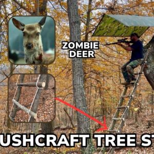 Level UP Like a Boss with The DIY Bushcraft Tree Stand in the Woods.