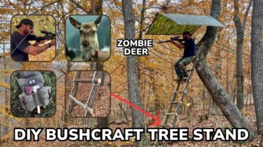 Level UP Like a Boss with The DIY Bushcraft Tree Stand in the Woods.