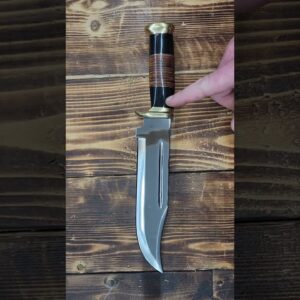 Crocodile Dundee Bowie Knife with Leather Sheath. D2 18 Inches Large